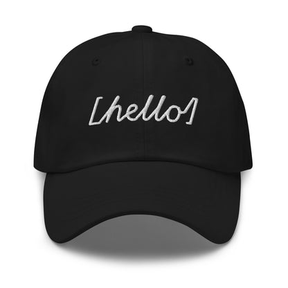 Gorra con un Bordado con la palabra 'Hello' | Ajustable y Estilo Exclusivo - MyDDesign Store