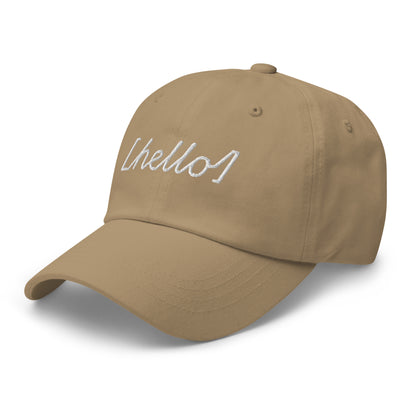 Gorra con un Bordado con la palabra 'Hello' | Ajustable y Estilo Exclusivo - MyDDesign Store