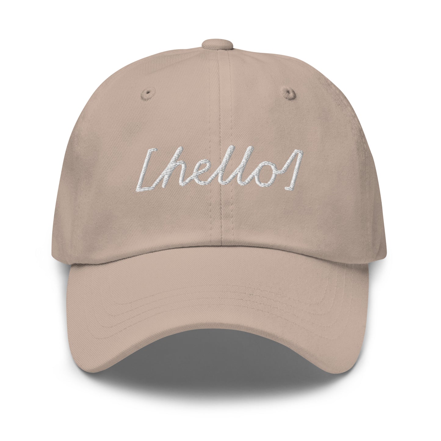 Gorra con un Bordado con la palabra 'Hello' | Ajustable y Estilo Exclusivo - MyDDesign Store