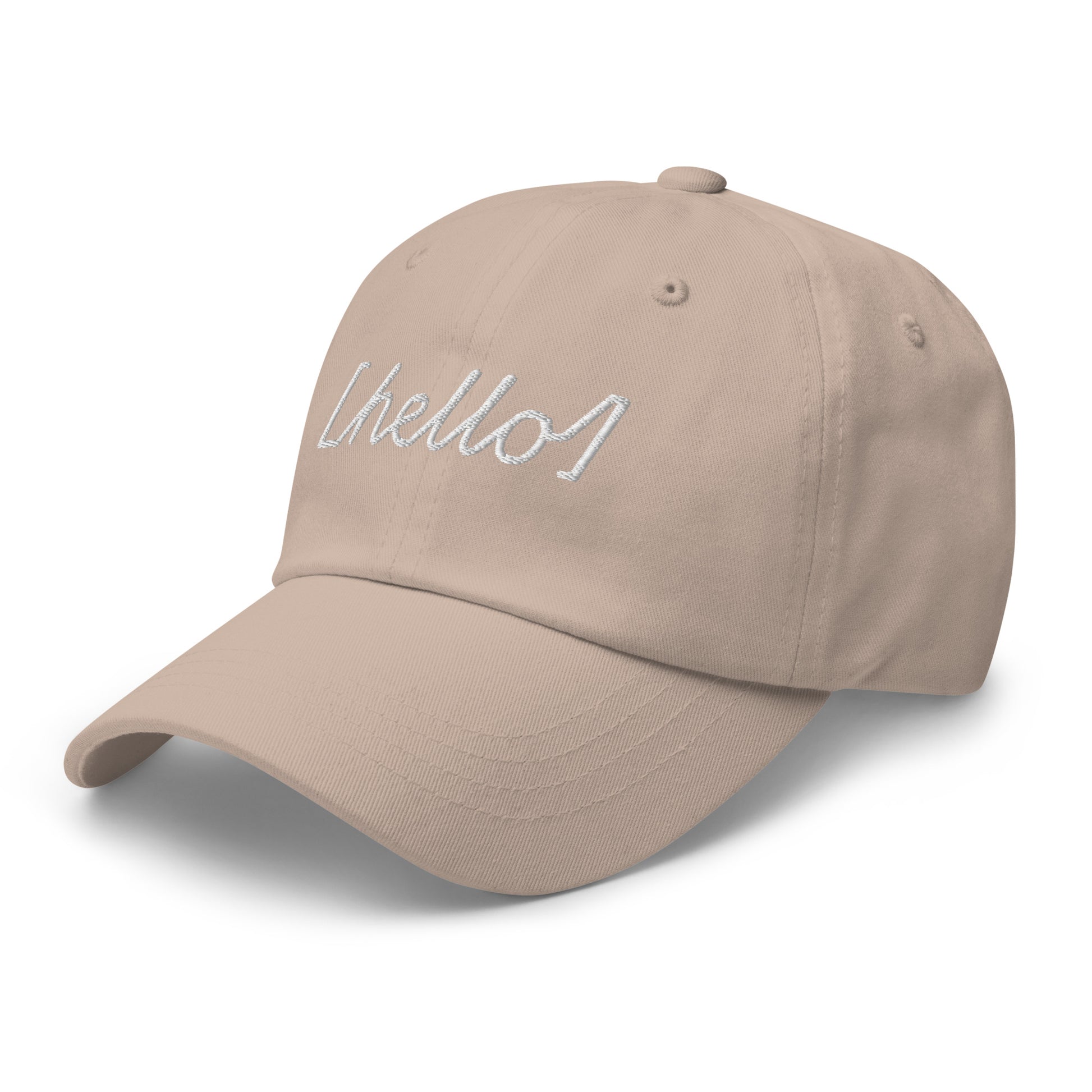 Gorra con un Bordado con la palabra 'Hello' | Ajustable y Estilo Exclusivo - MyDDesign Store