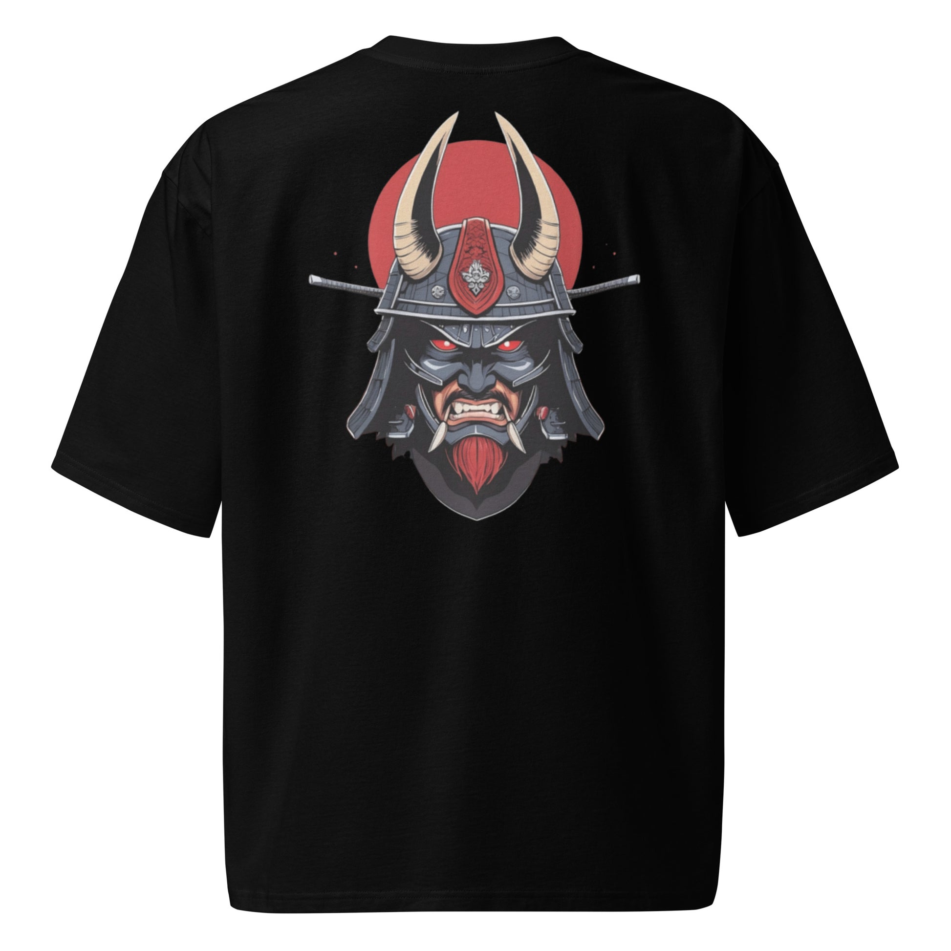 Camiseta Oversize Unisex con Diseño de Samurai Guerrero Furioso - Estilo Japonés en Algodón Premium - MyDDesign Store