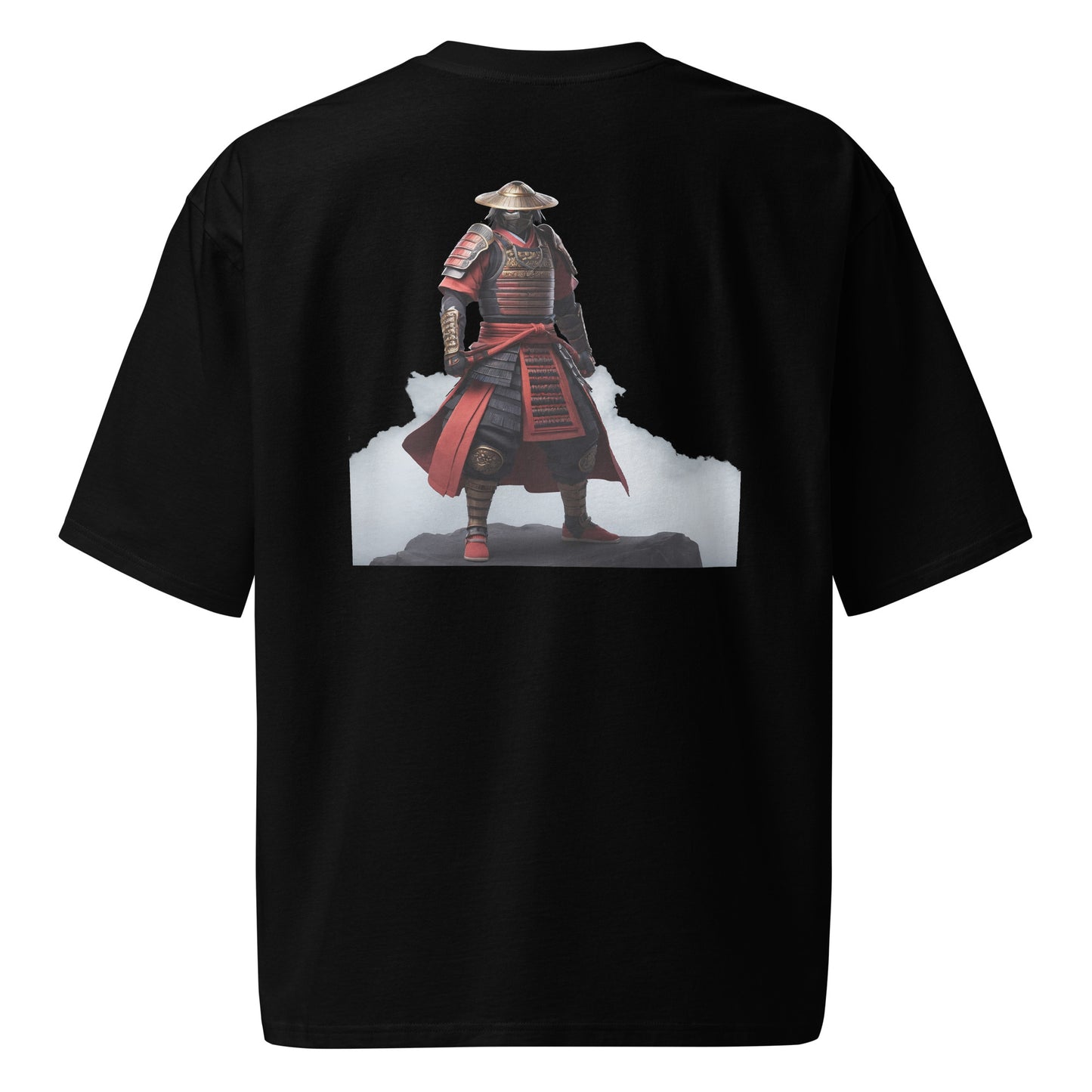 Camiseta Oversize con Diseño de Samurai en la neblina – Estilo Japonés Único y Moderno - MyDDesign Store