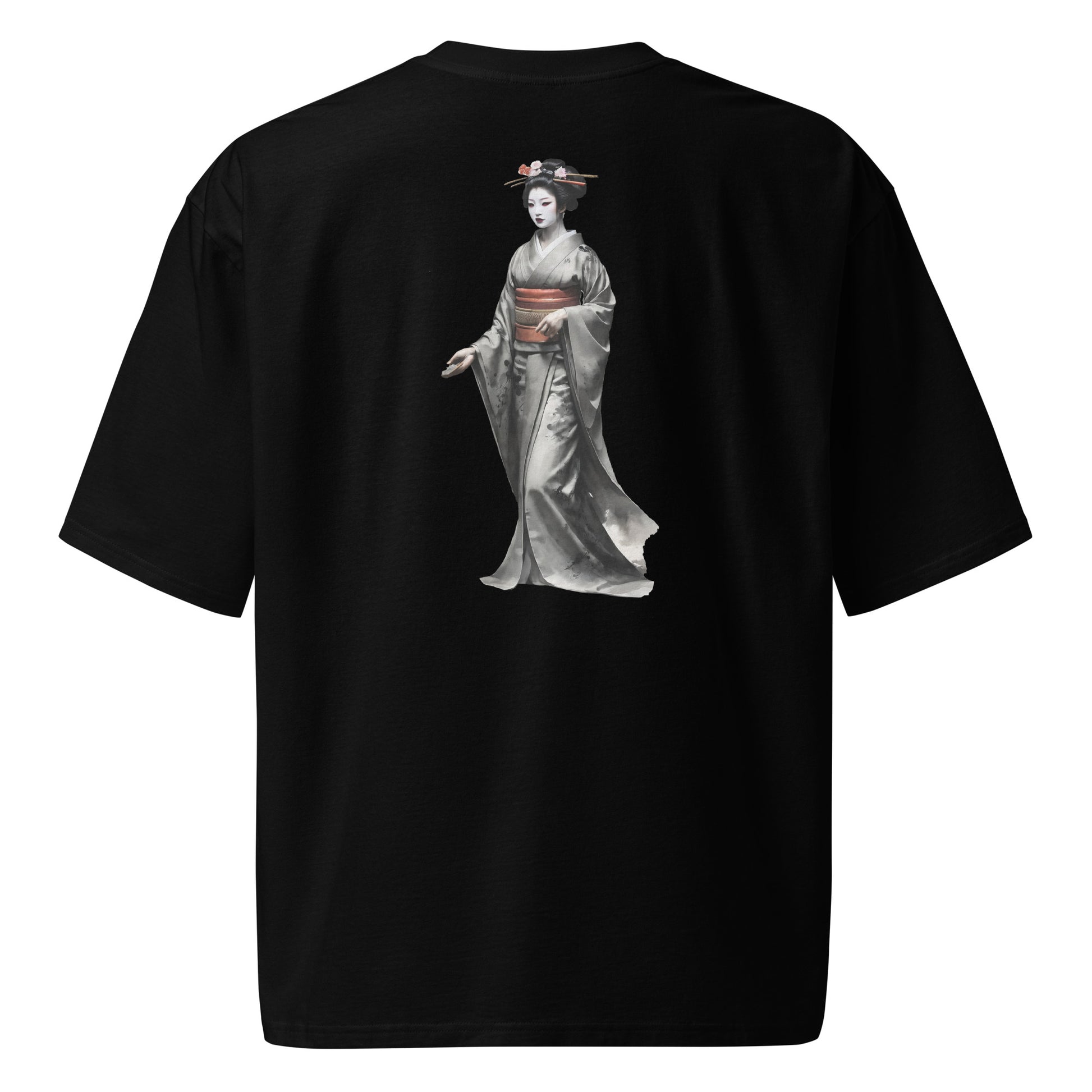 Camiseta Oversize Premium Unisex con Arte de Geisha Japonesa – Perfecta para Estilo Urbano Elegante - MyDDesign Store