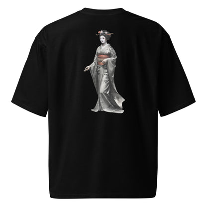 Camiseta Oversize Premium Unisex con Arte de Geisha Japonesa – Perfecta para Estilo Urbano Elegante - MyDDesign Store