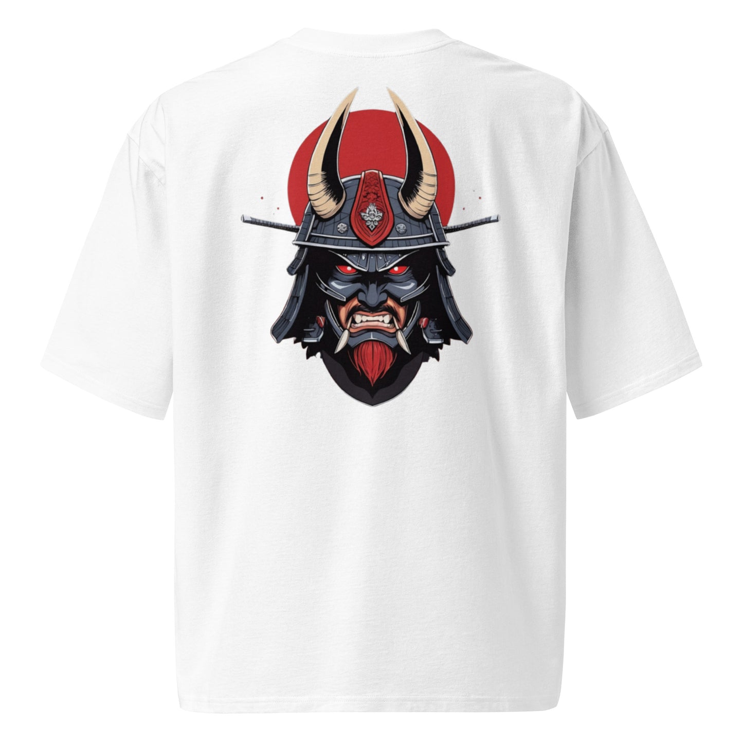 Camiseta Oversize Unisex con Diseño de Samurai Guerrero Furioso - Estilo Japonés en Algodón Premium - MyDDesign Store