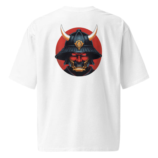 Camiseta Oversize Gruesa Unisex con Diseño de Samurai Japonés en Algodón Premium - MyDDesign Store