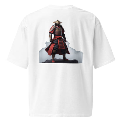 Camiseta Oversize con Diseño de Samurai en la neblina – Estilo Japonés Único y Moderno - MyDDesign Store