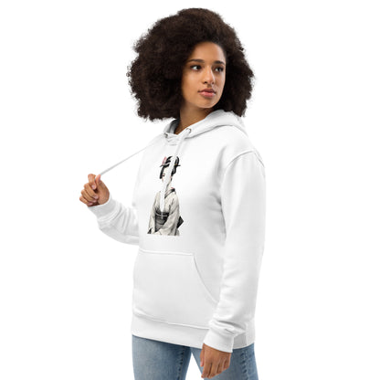 Sudadera Eco Premium Unisex con Arte de Geisha Japonesa Relajada – Look Urbano Sostenible - MyDDesign Store