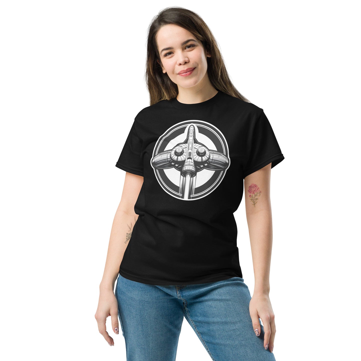 Camiseta Unisex con Nave Espacial inspirada en Star Wars y Star Trek – Diseño Futurista para Fans de la Ciencia Ficción - MyDDesign Store