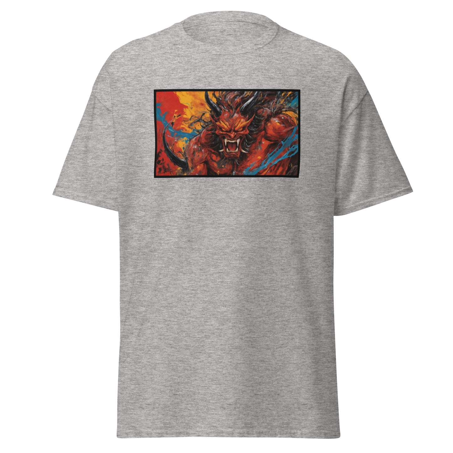 Camiseta Unisex Urbana con Diseño de Demonio Japonés Furioso – Estilo Urbano Impactante - MyDDesign Store