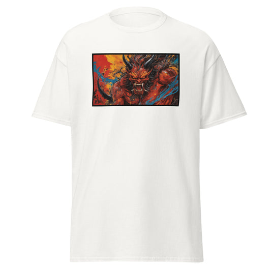 Camiseta Unisex Urbana con Diseño de Demonio Japonés Furioso – Estilo Urbano Impactante - MyDDesign Store