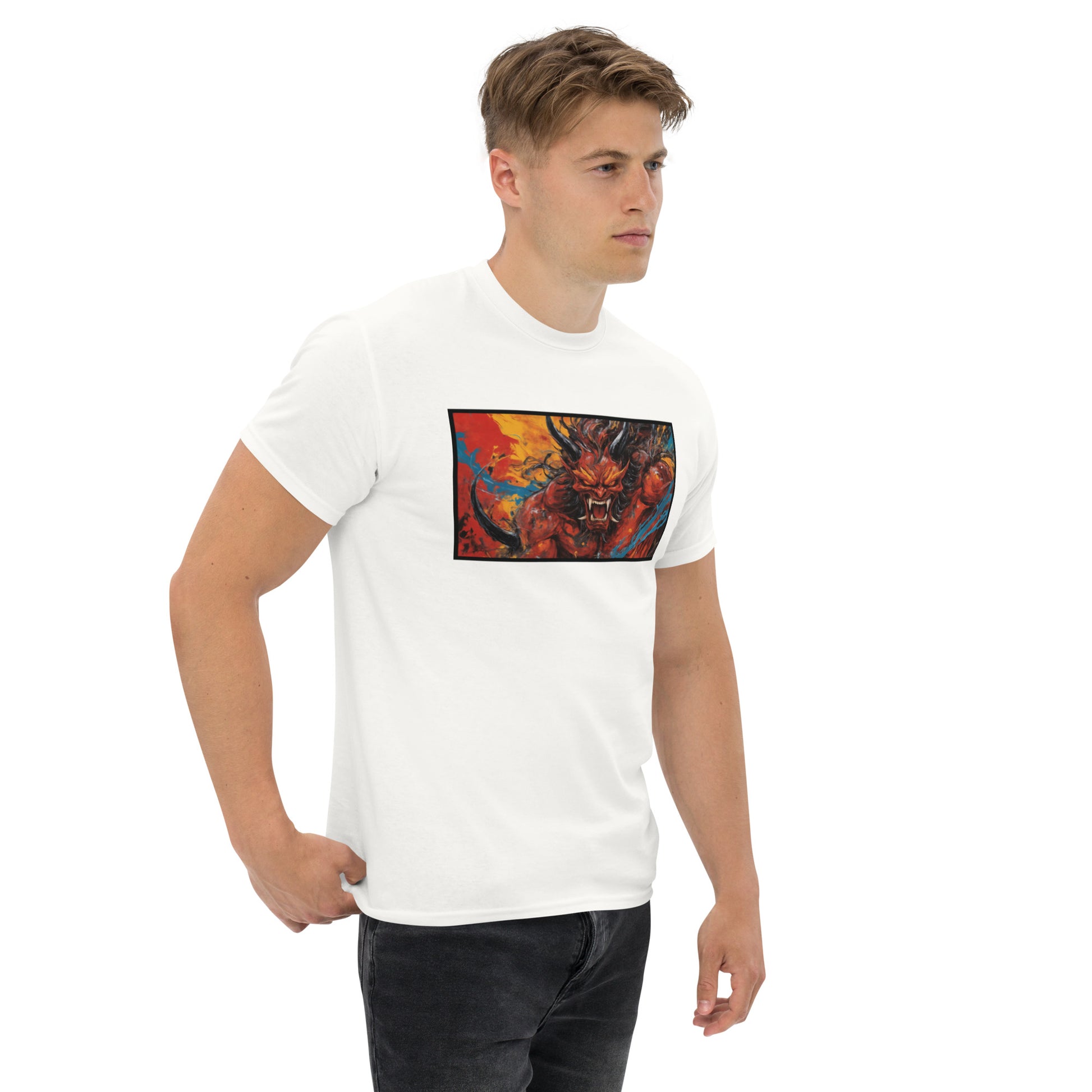 Camiseta Unisex Urbana con Diseño de Demonio Japonés Furioso – Estilo Urbano Impactante - MyDDesign Store