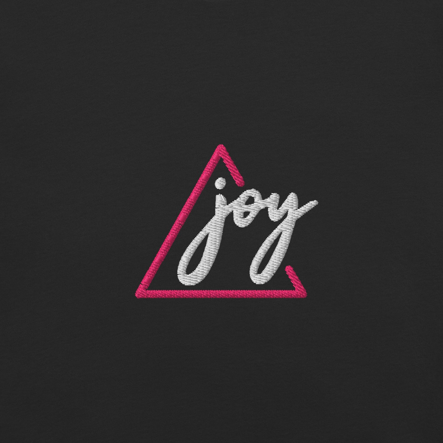 Camiseta de Algodón Premium con la palabra Joy Bordada | Manga Corta Premium - MyDDesign Store