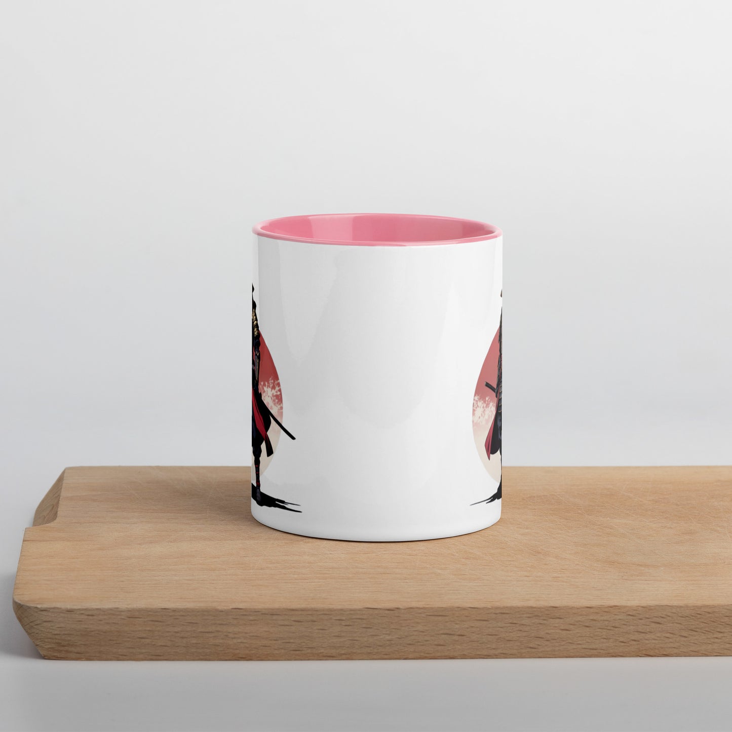 Taza de Cerámica con Interior y Asa de Color – Diseño Samurái Honorable para tener Estilo y Personalidad - MyDDesign Store